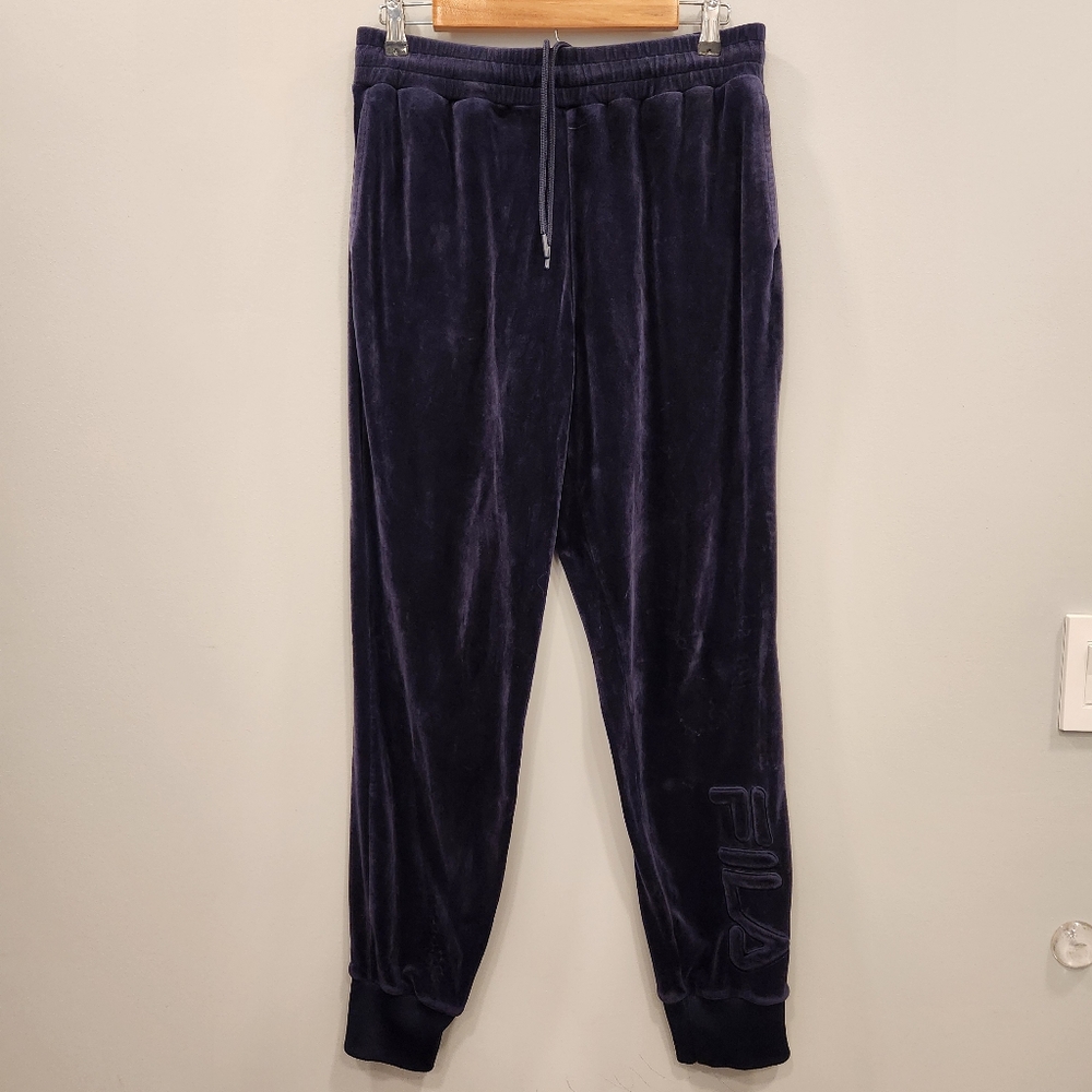 Fila Purple Velour Joggers